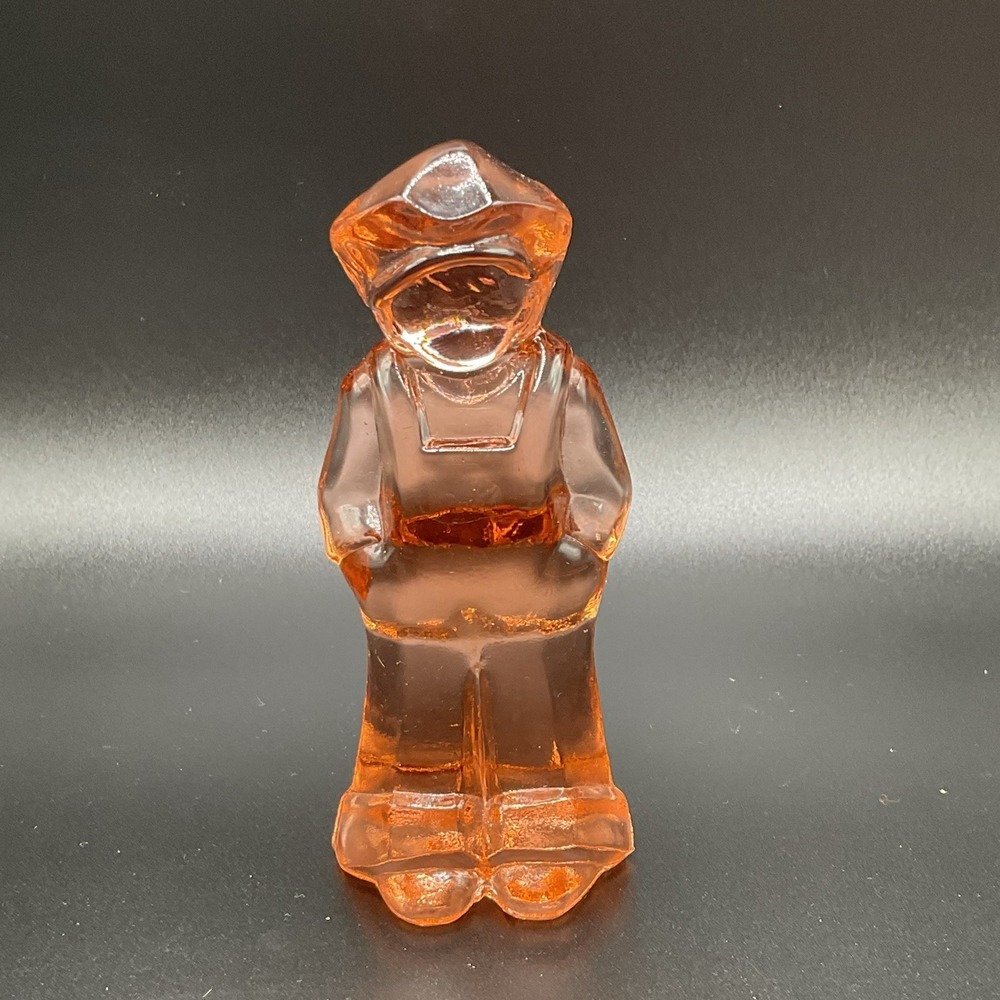 Mosser Glass Vi Hunter Josh Doll Figurine Peach Blo Vintage‎ 1982